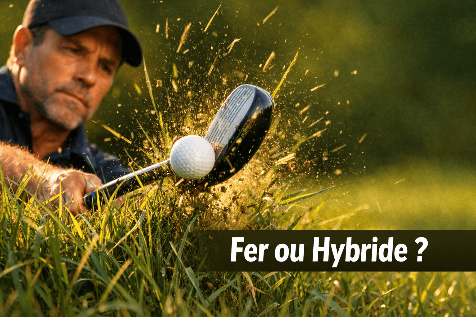 Hybride ou fer dans le rough au golf : comment choisir le meilleur club selon votre swing et le type d’herbe ?
